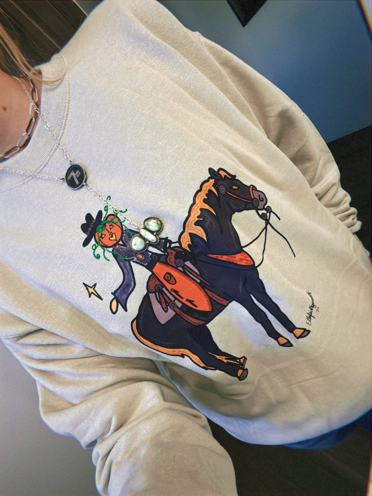 THE GHOST RIDERS SISTER CREWNECK