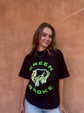 GREEN BROKE T SHIRT