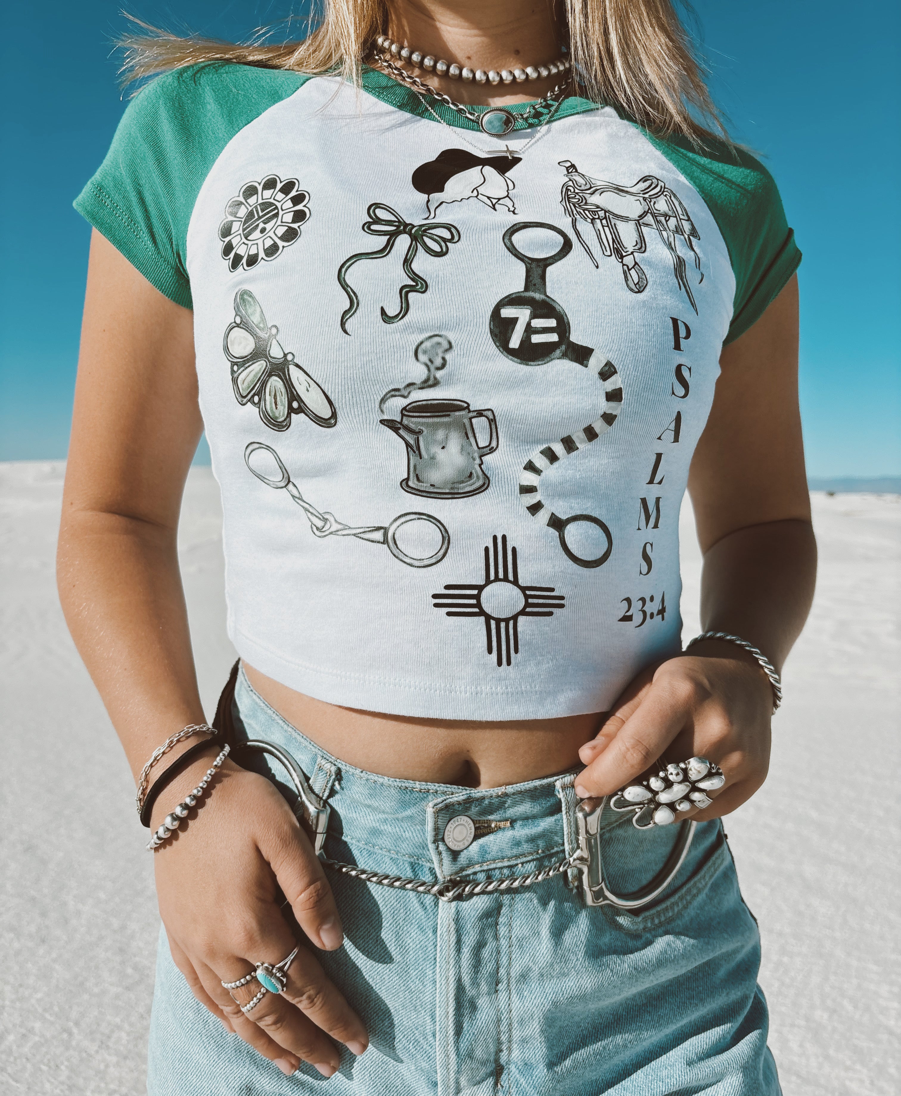LINCOLN COUNTY COWBOYGAL BABY TEE