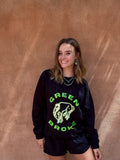 GREEN BROKE CREWNECK