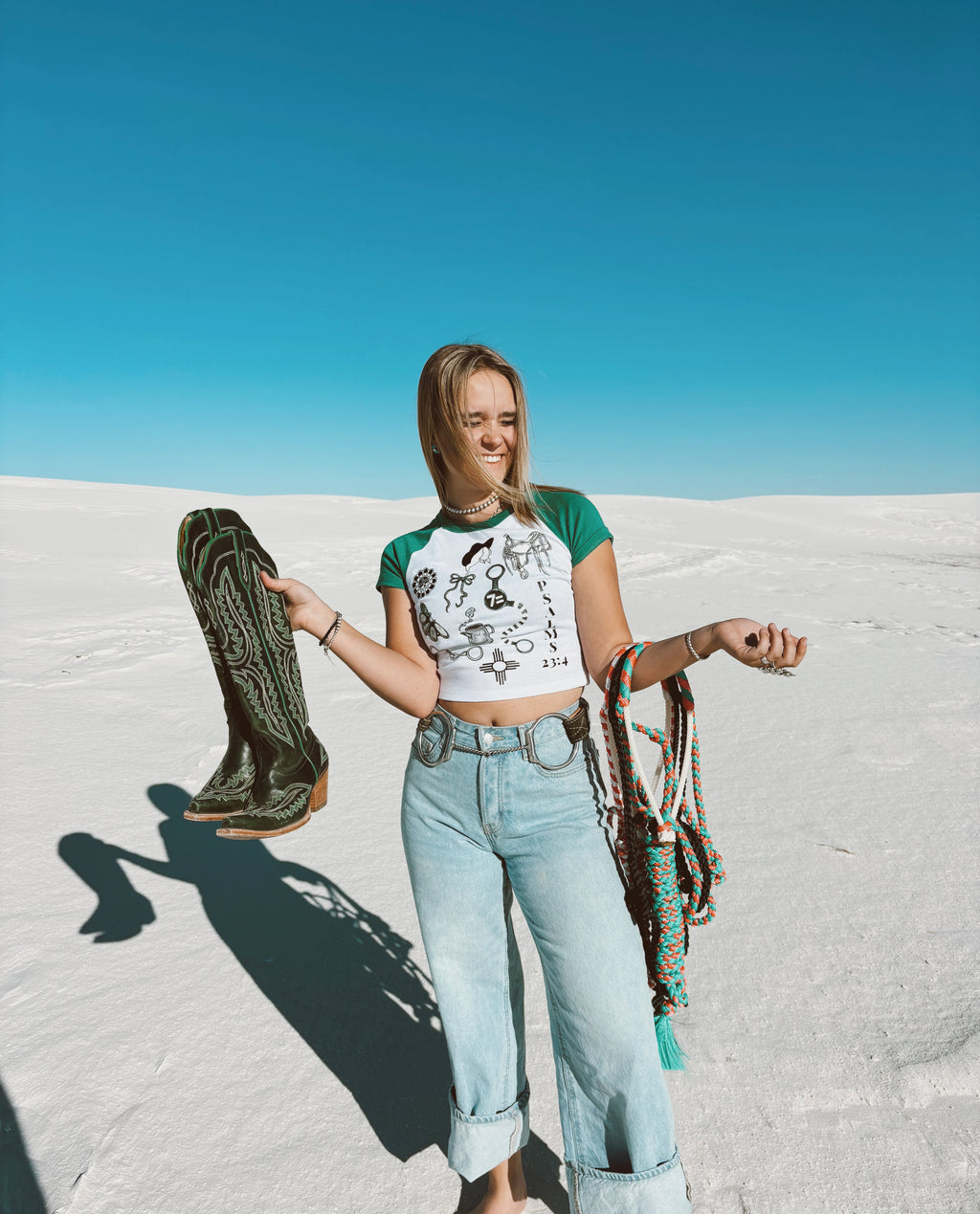 LINCOLN COUNTY COWBOYGAL BABY TEE