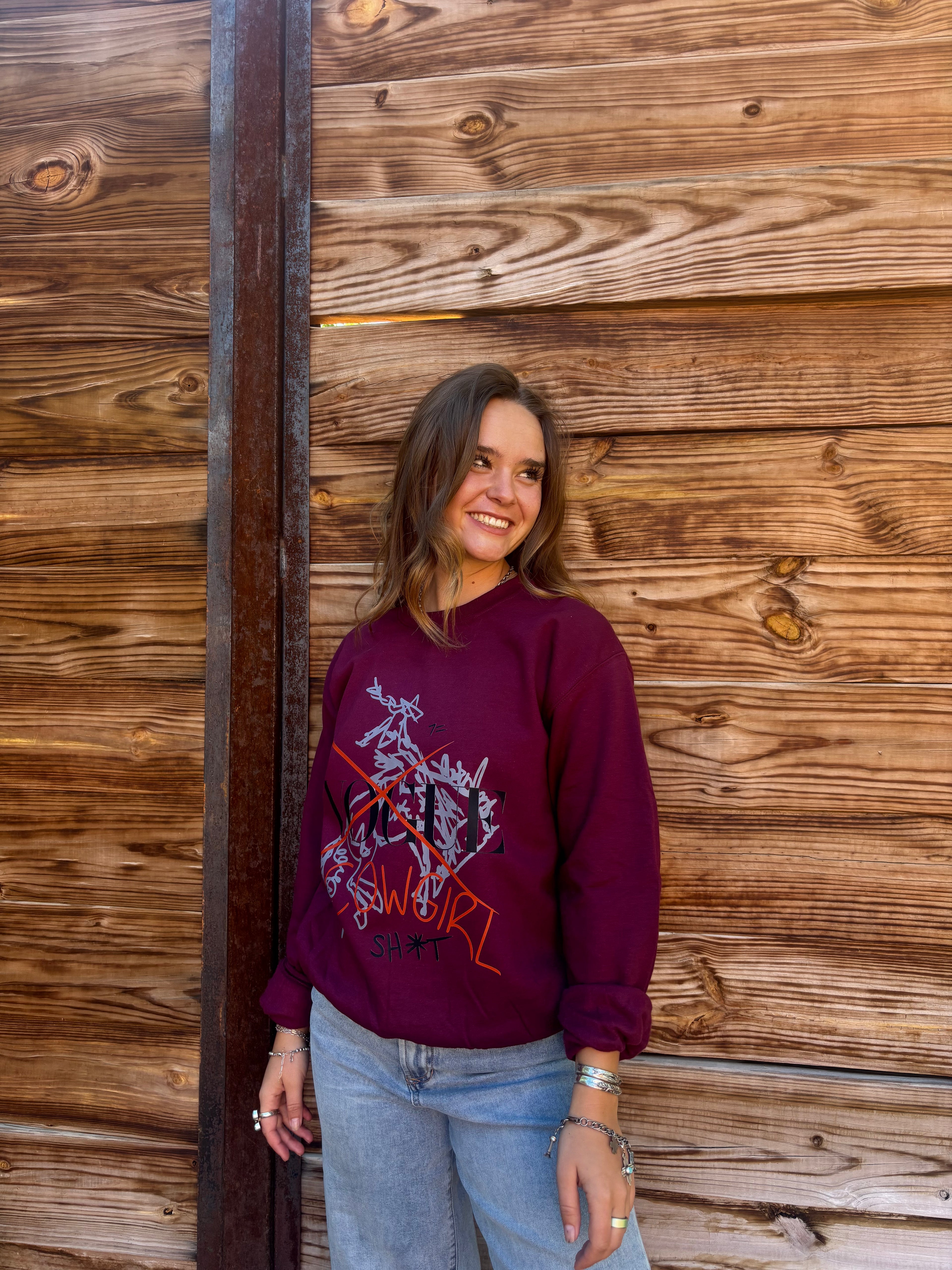 THE COOL COWGIRL SH*T CREWNECK