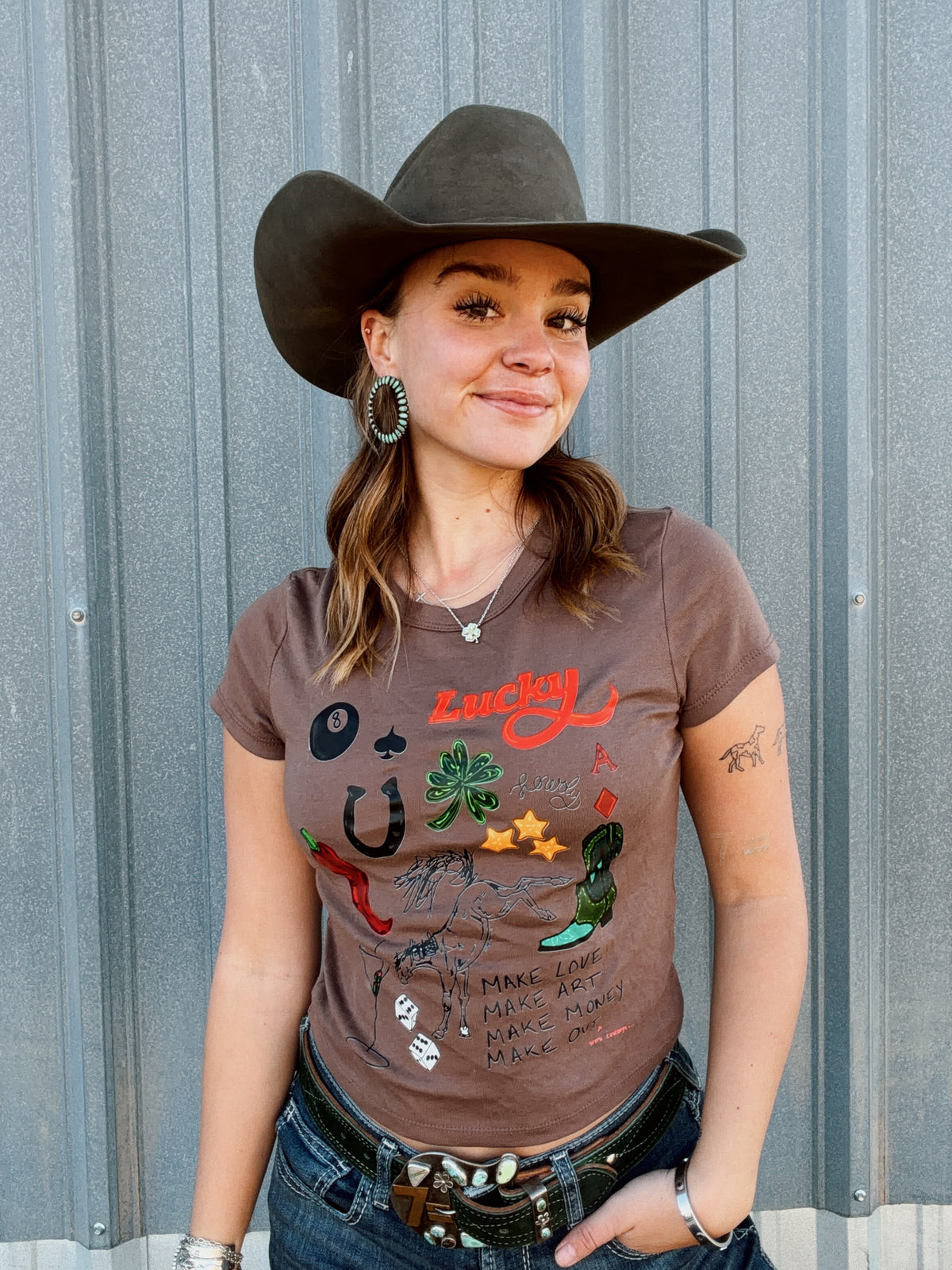THE LUCKY 7 BABY TEE